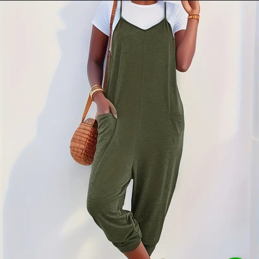 Fashion Nova Olive Green Jumpsuit - Picture 5 of 5